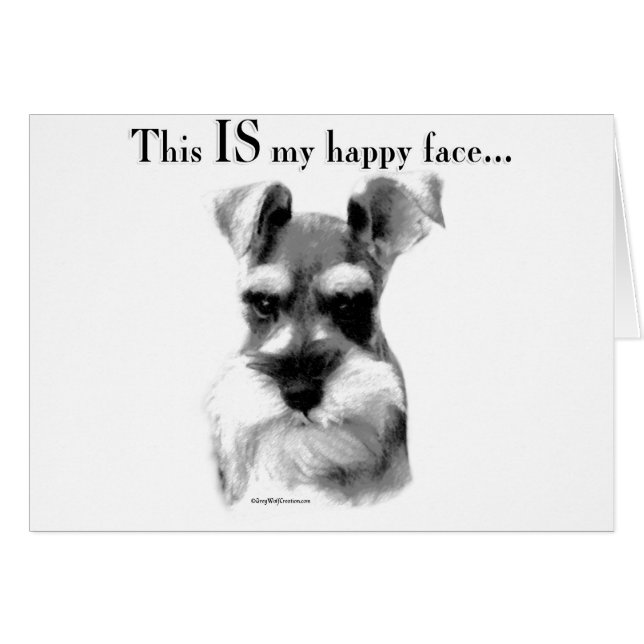 シュナウツァーハッピー顔 (正面横)