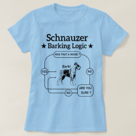 シュナウツァーバーキング論理クール犬ペット愛人皮肉 Tシャツ