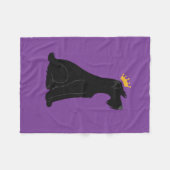 シュナウツァープリンス フリースブランケット (正面(横))