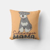 シュナウツァーママ クッション (正面)