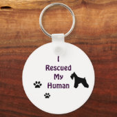 シュナウツァーレスキュー・キーチェーン キーホルダー (正面)