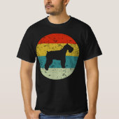 シュナウツァーレトロヴィンテージ Tシャツ (正面)