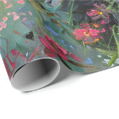 シュナウツァー山花の切り離 ラッピングペーパー (ロールコーナー)