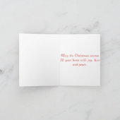 シュナウツァー愛クリスマス シーズンカード (内部)