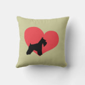 シュナウツァー愛 クッション (裏面)