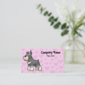 シュナウツァー愛 名刺 (スタンド正面)