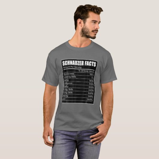 シュナウツァー所有者ドッグ愛好家シュナウツァーの事実 Tシャツ (正面フル)
