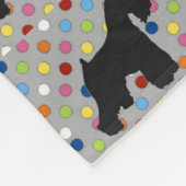 シュナウツァー毛布 フリースブランケット (角)