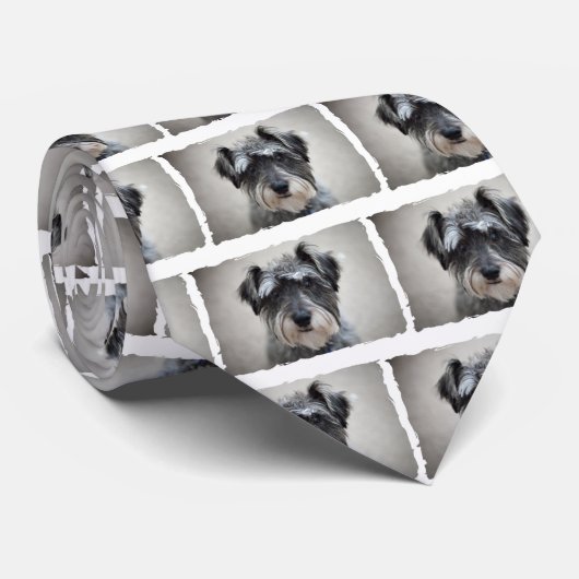 シュナウツァー犬の人のタイ ネクタイ (ロール)