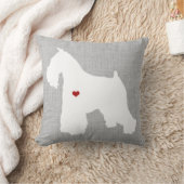 シュナウツァー犬の恋人のハートペット クッション (ブランケット)