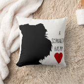 "シュナウツァー私のハート"が枕あります クッション (ブランケット)