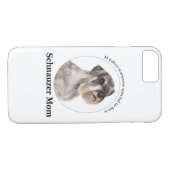 シュナウツァー頭が切れるマフォンケース Case-Mate iPhoneケース (裏面(横))