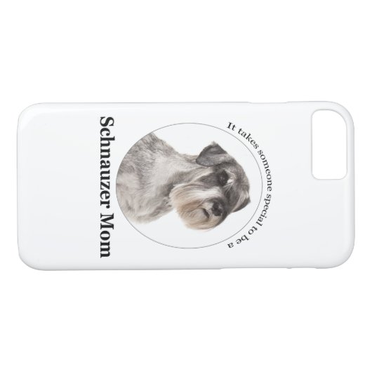 シュナウツァー頭が切れるマフォンケース Case-Mate iPhoneケース (裏面(横))