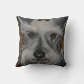 シュナウツァー2 -装飾用クッション クッション (裏面)