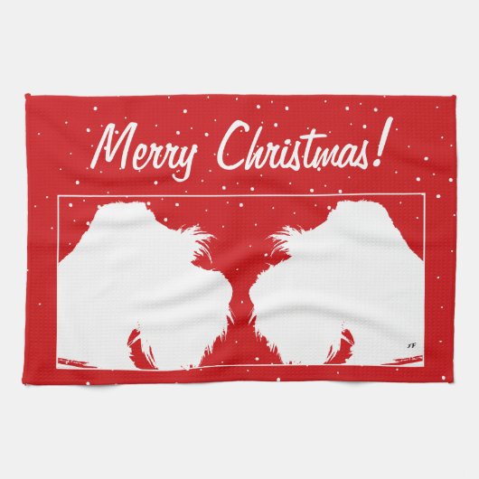 シュナウツァー キッチンタオル (横)