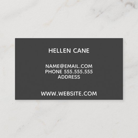 シュナウツァー 名刺 (裏面)