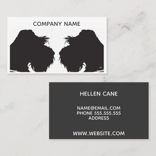 シュナウツァー 名刺 (正面/裏面)