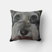 シュナウツァー-装飾用クッション クッション (裏面)