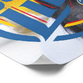 シュナウツァーTOUCHしないマイビールアート ポスター (角)