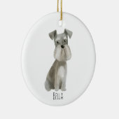 シュナザー犬 セラミックオーナメント (右)