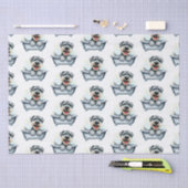 シュナザー犬 薄葉紙 (クラフト)