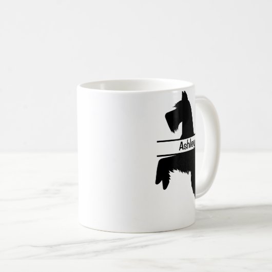 シュナパーソナライズされたーザーペットトリマー コーヒーマグカップ (正面右)