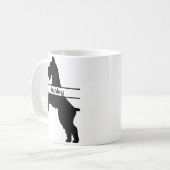 シュナパーソナライズされたーザーペットトリマー コーヒーマグカップ (正面左)