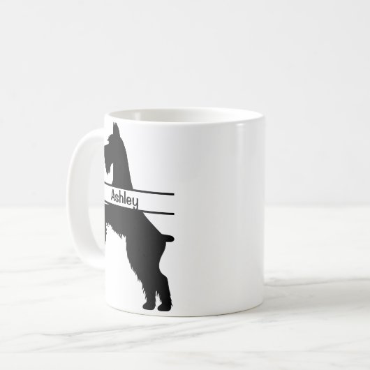 シュナパーソナライズされたーザーペットトリマー コーヒーマグカップ (正面左)