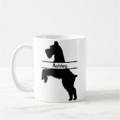 シュナパーソナライズされたーザーペットトリマー コーヒーマグカップ (左)