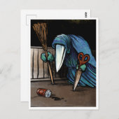 シュナベルパーチテン不気味ユール(キリスト降誕祭)クリッター ポストカード (正面/裏面)