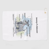 シュナ笑わされるーザーの解剖学 ゴルフタオル (横)