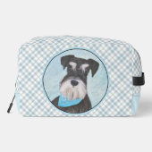 シュナ絵を描ウザーのミニチュア未切りペットドッグアート ドップキット (裏面)