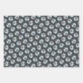 シュナ絵を描ウザーのミニチュア未切りペットドッグアート ラッピングペーパーシート (正面3)