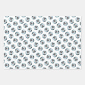 シュナ絵を描ウザーのミニチュア未切りペットドッグアート ラッピングペーパーシート (正面2)