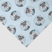 シュナ絵を描ウザーのミニチュア未切りペットドッグアート 薄葉紙 (詳細)