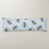 シュナ絵を描ウザーの巨匠のクロップドッグアート ボディピロー (裏面)