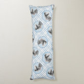 シュナ絵を描ウザーの巨匠のクロップドッグアート ボディピロー (裏面 (縦))