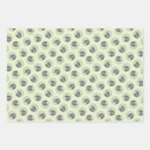 シュナ絵を描ウザーの巨匠のクロップドッグアート ラッピングペーパーシート (正面)