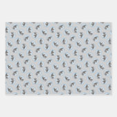 シュナ絵を描ウザーの巨匠のクロップドッグアート ラッピングペーパーシート (正面3)