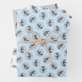 シュナ絵を描ウザーの巨匠のクロップドッグアート ラッピングペーパーシート (インサイチュ)