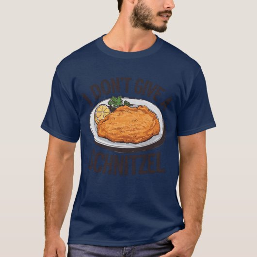 シュニッツェルなんて知らないよ 面白い食べ物のユーモア 家族 Tシャツ (正面)