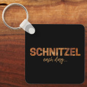 シュニッツェルデイカツレッおもしろいトエスカロペデザイン キーホルダー (正面)