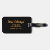 シュニッツェルデイカツレッおもしろいトエスカロペデザイン ラゲッジタグ (裏面横)