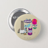 シュニッツェル、モン、チャウダー、トリュフ 缶バッジ (正面&裏面)