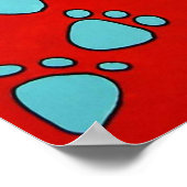 「シュヌックのルートビールフロート」ドッグアートプリント ポスター (角)