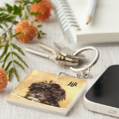 シュヌードルドッグ両面 キーホルダー (正面右)