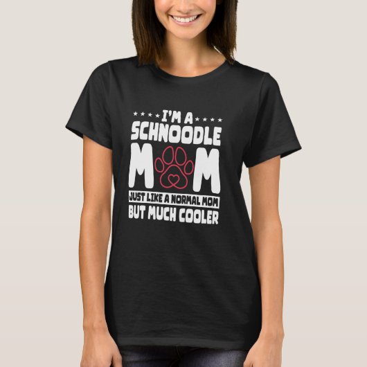 シュヌードルドッグ愛母ママ毛母親繁殖母' Tシャツ (正面)