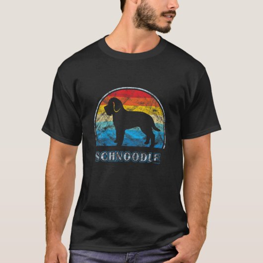 シュヌードルヴィンテージデザインドッグ Tシャツ (正面)