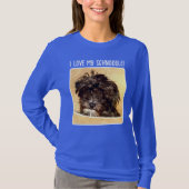 シュヌードル犬の女性用スウェットシャツ Tシャツ (正面)