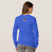 シュヌードル犬の女性用スウェットシャツ Tシャツ (裏面フル)